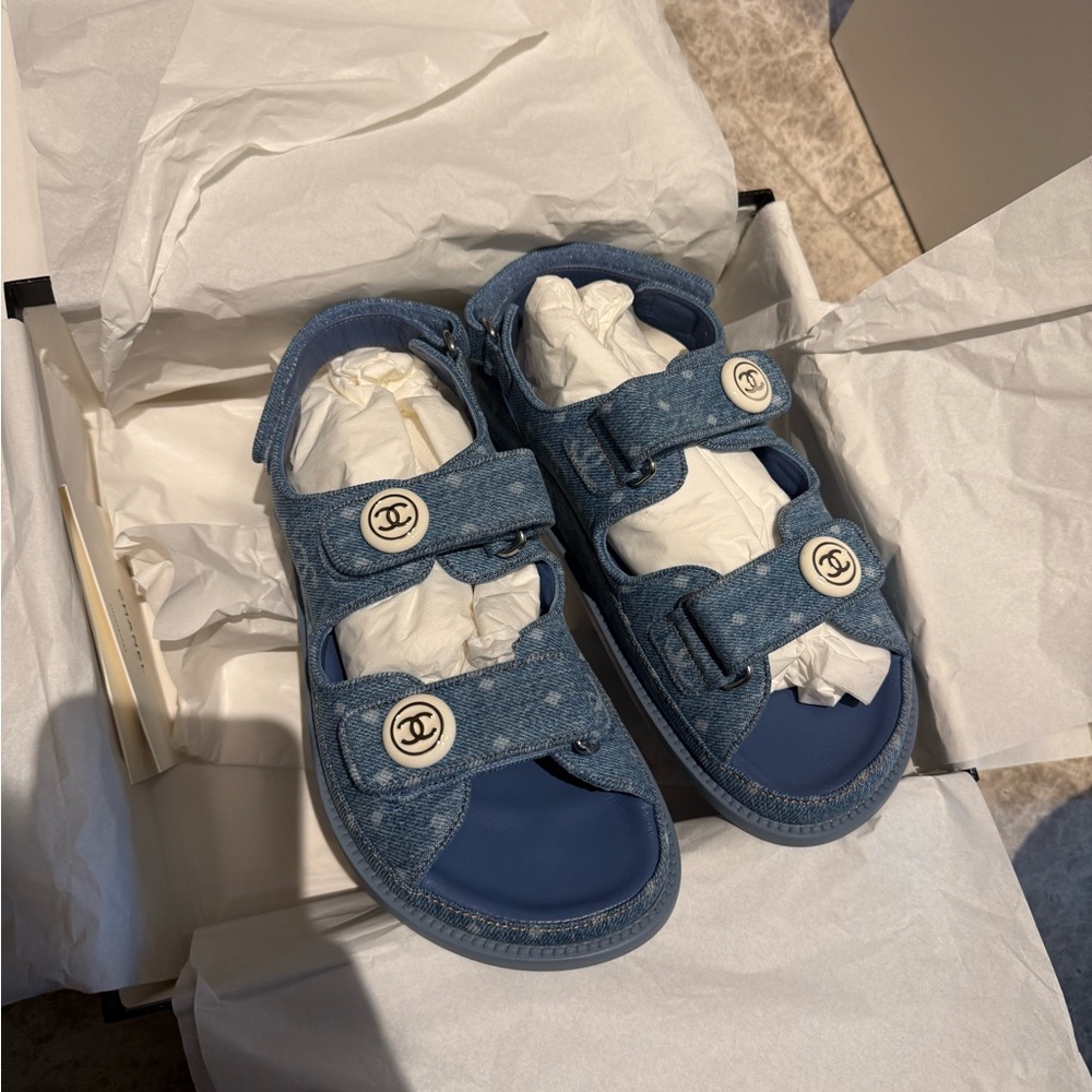 chanel Chic Blue  Sandals